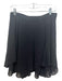 Lauren Ralph Lauren Size 6 Black Polyester Tie Detail Side Zip Skirt Black / 6