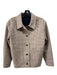 A.P.C Size 36 Brown & Tan Cotton Plaid Button Down Collar Jacket Brown & Tan / 36