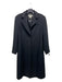 Brooks Brothers Size 4 Black Wool & Angora Trench Button Up Coat Black / 4