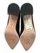 Donald Pliner Shoe Size 7 Black Textile & Leather Pointed Toe Block Heel Pumps Black / 7