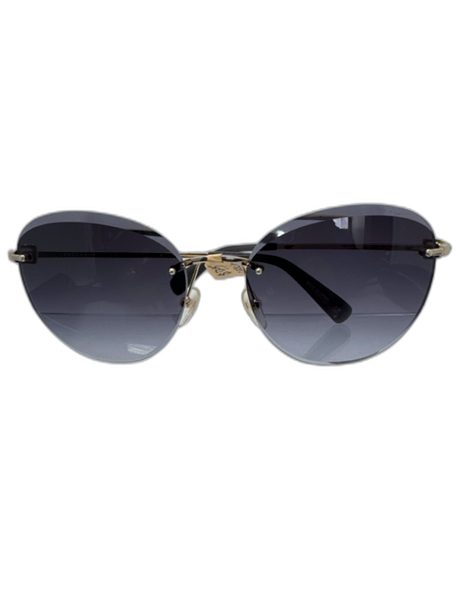 Longchamp Black & Gold Metal & Acetate Sunglasses Black & Gold