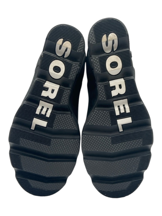 Sorel Shoe Size 6.5 Black Leather round toe Elastic Ankle Rubber Sole Booties Black / 6.5