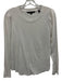 Veronica Beard Size M White Pima Cotton Long puff sleeve Heathered Top White / M