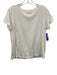 Nation Size M White Pima Cotton Short Sleeve Round Neck T Shirt Top White / M