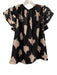 Ulla Johnson Size 0 Black, Cream, Pink Silk Ruffle Short Sleeve Tie Dye Pant Set Black, Cream, Pink / 0