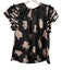 Ulla Johnson Size 0 Black, Cream, Pink Silk Ruffle Short Sleeve Tie Dye Pant Set Black, Cream, Pink / 0