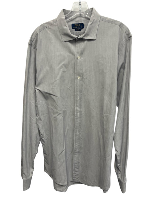 Polo Ralph Lauren Size XL Gray Cotton Button Down Men's Long Sleeve Shirt Gray / XL