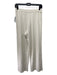 Vince Size S White Cotton & Viscose Blend Ribbed Elastic Waist Solid Pants White / S