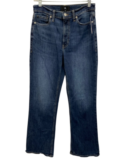 BR Size 27 Medium Wash Cotton Denim Zip Fly High Rise Boot Cut Jeans Medium Wash / 27