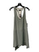 Rag & Bone Size 4 Sage Silk Scoop Neck Sleeveless Racerback Pleat Detail Dress Sage / 4