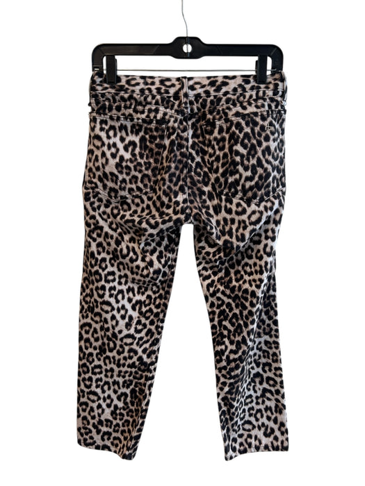 Rag & Bone Size 24 Brown Cotton Blend Denim Leopard Cropped Jeans Brown / 24