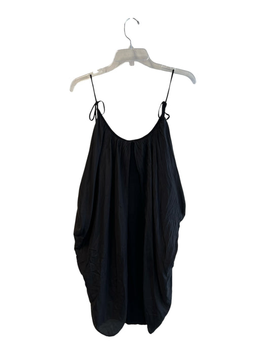 Young, Fab & Broke Size M Black Silk & Modal Mixed Fabric Layered Dress Black / M
