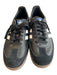 Adidas Shoe Size 41.5 Black Leather Lace Up 3 Stripes Black Almond Toe Shoes Black / 41.5