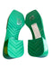 Nicole Miller Shoe Size 10 Green Manmade Material Rubber Open Square Toe Shoes Green / 10