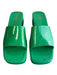 Nicole Miller Shoe Size 10 Green Manmade Material Rubber Open Square Toe Shoes Green / 10
