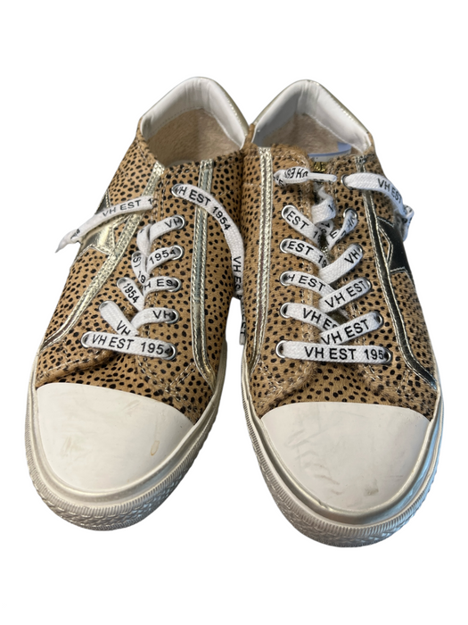 Vintage Havana Shoe Size 8 Brown & Cream Leather & Manmade Cheetah Print Shoes Brown & Cream / 8