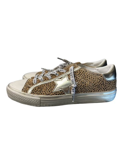 Vintage Havana Shoe Size 8 Brown & Cream Leather & Manmade Cheetah Print Shoes Brown & Cream / 8