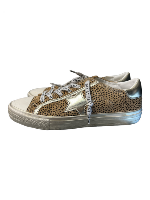 Vintage Havana Shoe Size 8 Brown & Cream Leather & Manmade Cheetah Print Shoes Brown & Cream / 8