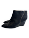 Carmen Marc Valvo Shoe Size 7.5 Black Leather Pointed Toe Gold Hardware Boots Black / 7.5