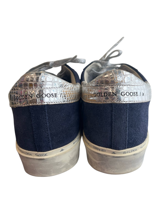 Golden Goose Shoe Size 39 Blue Suede Metallic Laces Silver heel tab Shoes Blue / 39
