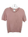 Chanel Size Est S Seashell Pink Missing Fabric Knit Short Sleeve Crew Neck Top Seashell Pink / Est S