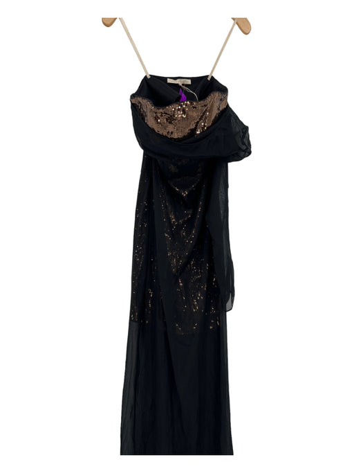 Halston Heritage Size XS Gold & Black Gown Gold & Black / XS