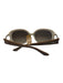 Ferragamo Cream, Brown, Gold Plastic color block Logo Round Lens Sunglasses Cream, Brown, Gold