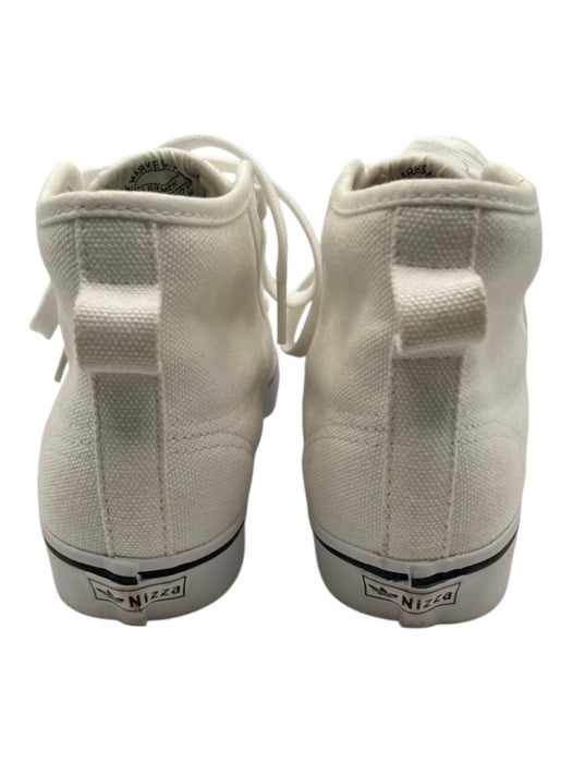 Adidas Shoe Size 5 White & Black Canvas Rubber Sole Logo Lace Up Sneakers White & Black / 5