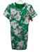 Black Halo Size 6 Green, White, Multi Polyamide Short Sleeve Floral Print Dress Green, White, Multi / 6