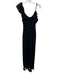 Runaway The Label Size XS Black Polyester Ruffle Detail Cap Sleeve Dress Black / XS