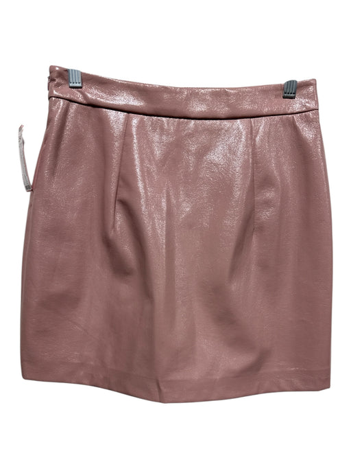 Milly Size 4 Blush Pink Polyester Side Zip Solid Mini Skirt Blush Pink / 4