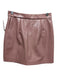 Milly Size 4 Blush Pink Polyester Side Zip Solid Mini Skirt Blush Pink / 4