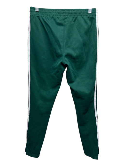 Adidas Size XS Green & White Polyester Blend 3 Stripe Slim Ankle Pants Green & White / XS