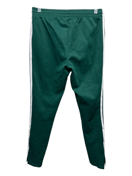 Adidas Size XS Green & White Polyester Blend 3 Stripe Slim Ankle Pants Green & White / XS