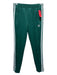 Adidas Size XS Green & White Polyester Blend 3 Stripe Slim Ankle Pants Green & White / XS