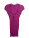 Jonathan Simkhai Size M Purple Rayon Blend Ribbed V Neck Sleeveless Midi Dress Purple / M