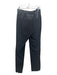 Helmut Lang Size 4 Black Wool Blend Lamb Leather Detail Mid Rise Straight Pants Black / 4