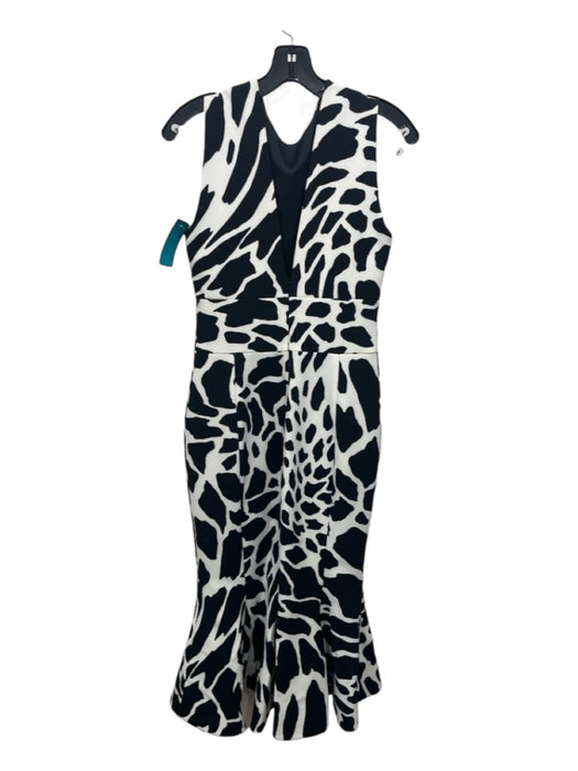 Alexandre Vauthier Size 36 Black & White Polyester Blend Animal Print Dress Black & White / 36