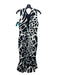 Alexandre Vauthier Size 36 Black & White Polyester Blend Animal Print Dress Black & White / 36