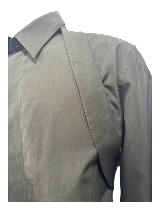 Givenchy NWT Size 41 Olive Cotton Solid Buckle Detail Men's Long Sleeve Shirt 41