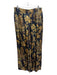 Lafayette 148 Size Medium Black, Yellow & Green Silk Elastic Waist Floral Pants Black, Yellow & Green / Medium