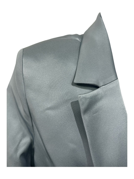 Lapointe Size 14 Dusty Blue Acetate Blend Silk Lining Long Sleeve Lapel Pant Set Dusty Blue / 14