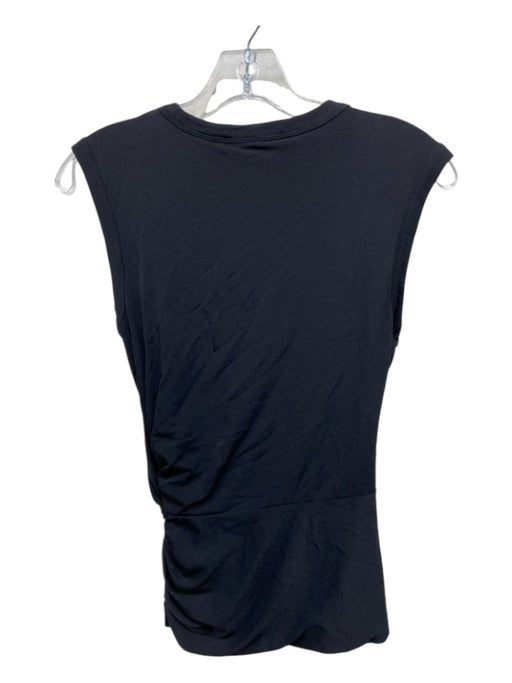 Alexander Wang.T Size XS Black Sleeveless Twist Knot Rouched Round Neck Top Black / XS