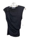 Alexander Wang.T Size XS Black Sleeveless Twist Knot Rouched Round Neck Top Black / XS