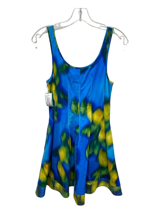 Jonathan Simkhai Size 0 Blue, Green, Yellow Cotton Blend Sleeveless Dress Blue, Green, Yellow / 0