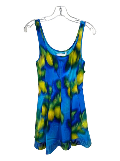 Jonathan Simkhai Size 0 Blue, Green, Yellow Cotton Blend Sleeveless Dress Blue, Green, Yellow / 0