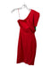 Safiyaa Size 6 Red Orange Polyester Blend One Shoulder Darted Sash Incl. Dress Red Orange / 6