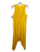 Badgley Mischka Size 10 Yellow Polyester Blend Sleeveless Pleated Midi Dress Yellow / 10