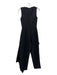 Solace London Size 2 Black Polyester Sleeveless Asymmetric Princess Cut Jumpsuit Black / 2