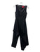 Solace London Size 2 Black Polyester Sleeveless Asymmetric Princess Cut Jumpsuit Black / 2